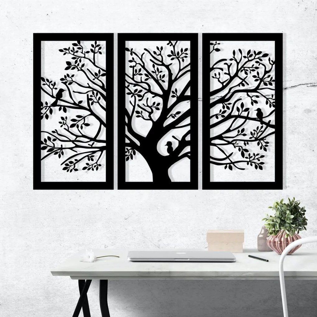 Arbol fém fali dekoráció, 103×65 cm