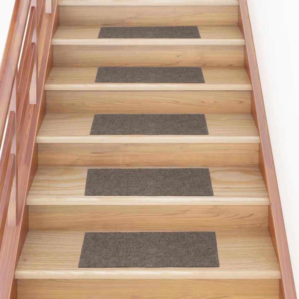 öntapadós lépcsőszőnyegek 15 db 60 x 25 cm bézs téglalap alakú