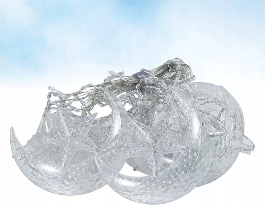 Led lámpák 20 diódával, csillag, hold, lampion formájú