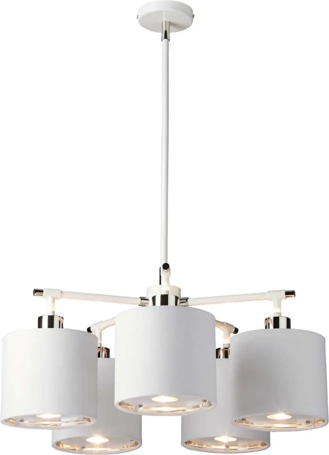 ELSTEAD BALANCE5-WPN BALANCE Modern Csillár Fehér, Festett Nikkelfény E27 IP20