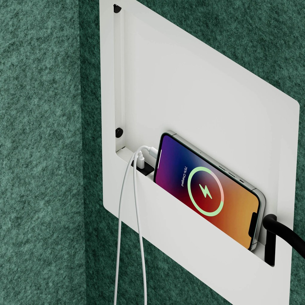 Sally 1150mm korpus Biały - siedzisko Zielony