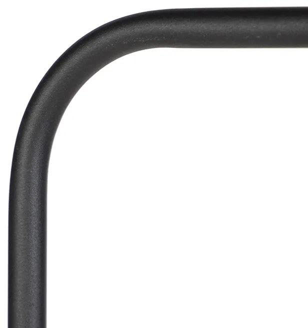 Okos állólámpa fekete, beleértve az A60 WiFi izzót - Lofty