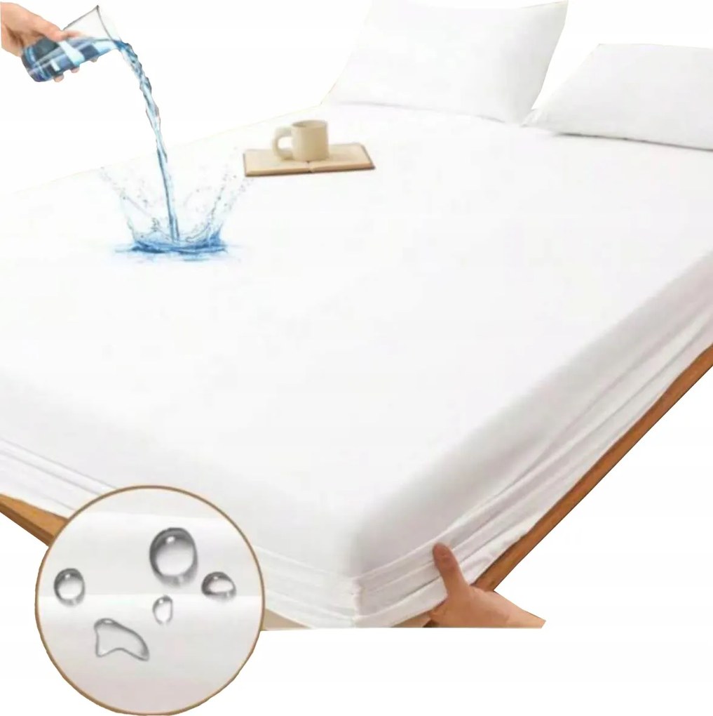 Vízálló gumis lepedő pamut 140x200 cm színválaszték