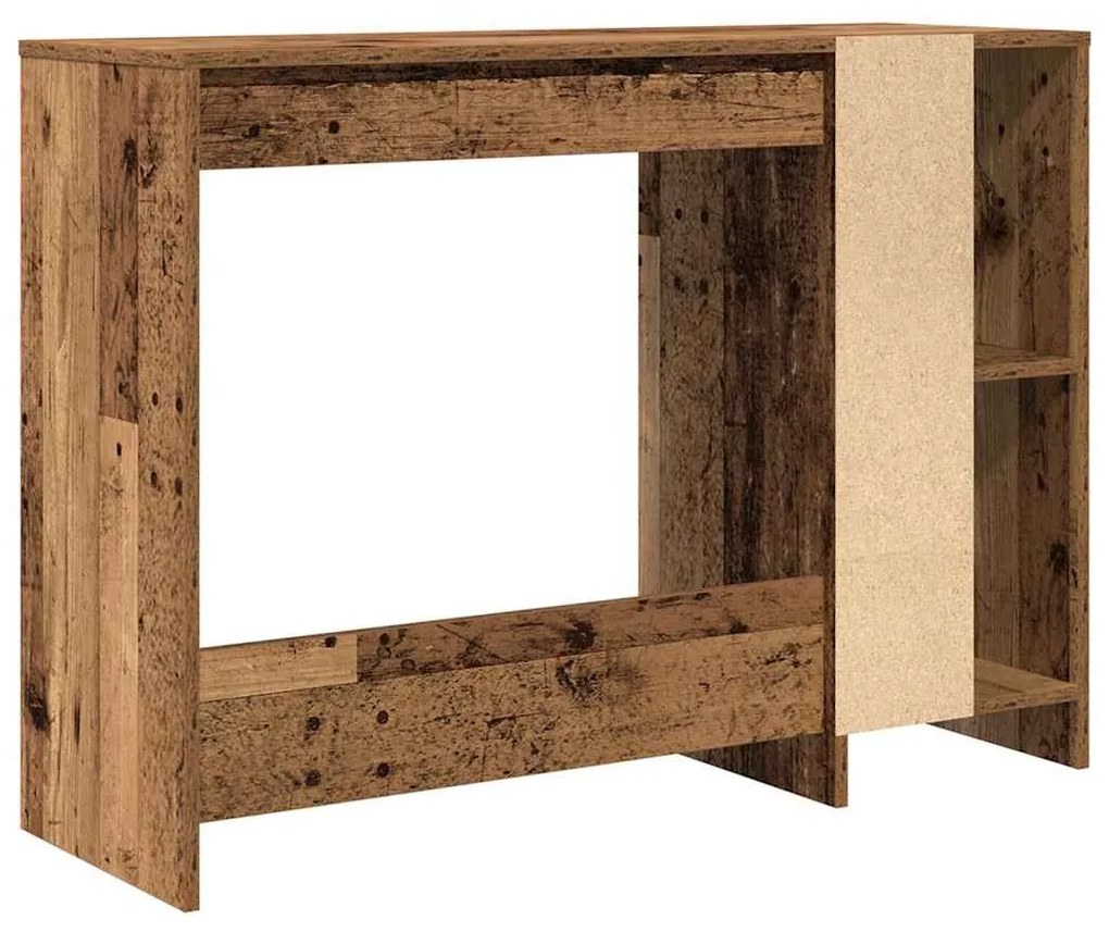 antik fa színű szerelt fa íróasztal 102,5 x 35 x 75 cm