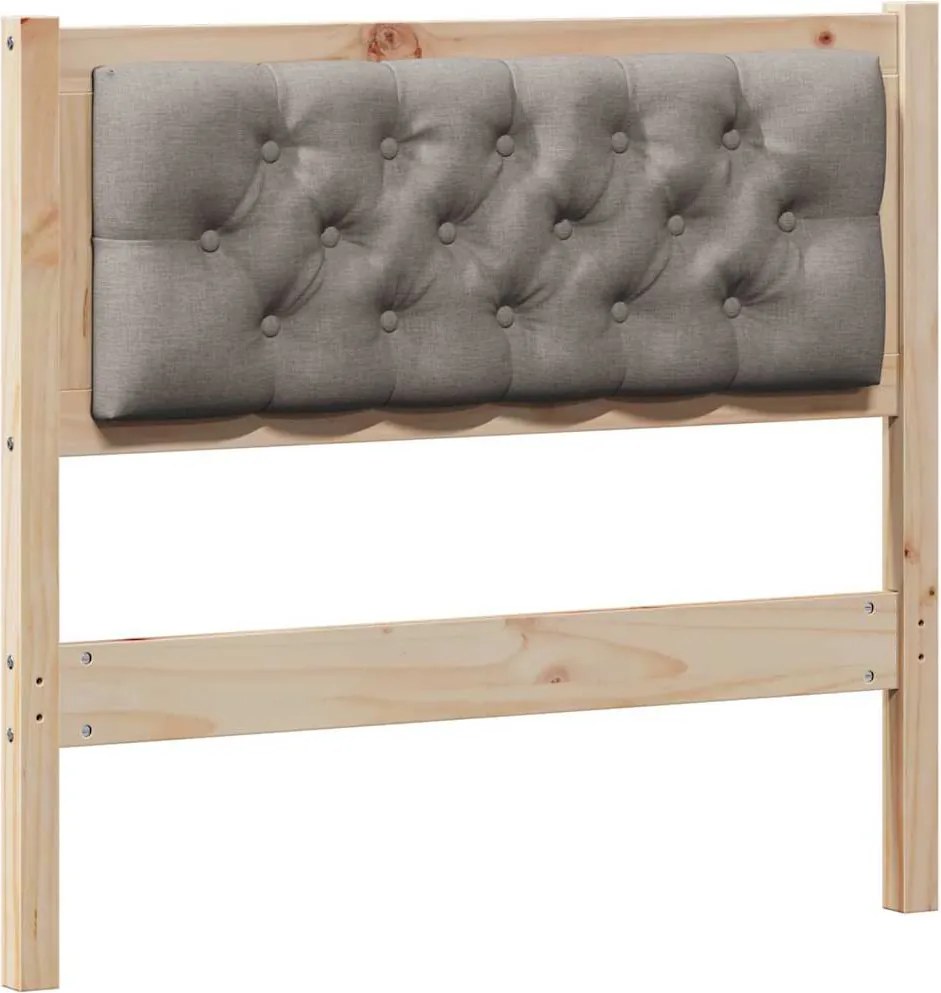 vidaXL Fejtámla Egyéb Barna és taupe 90 cm Tömör fenyőfa