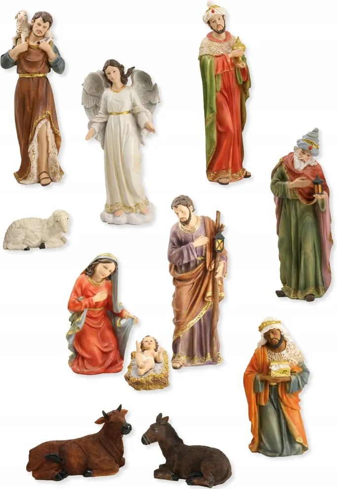 Karácsonyi Betlehem Figurák Karácsonyi Dekoráció Figurák 11 Db 40 Cm-ig