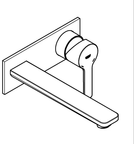 GROHE 23444001 - LINEARE 207 mm kétlyukú mosdócsaptelep fényes króm