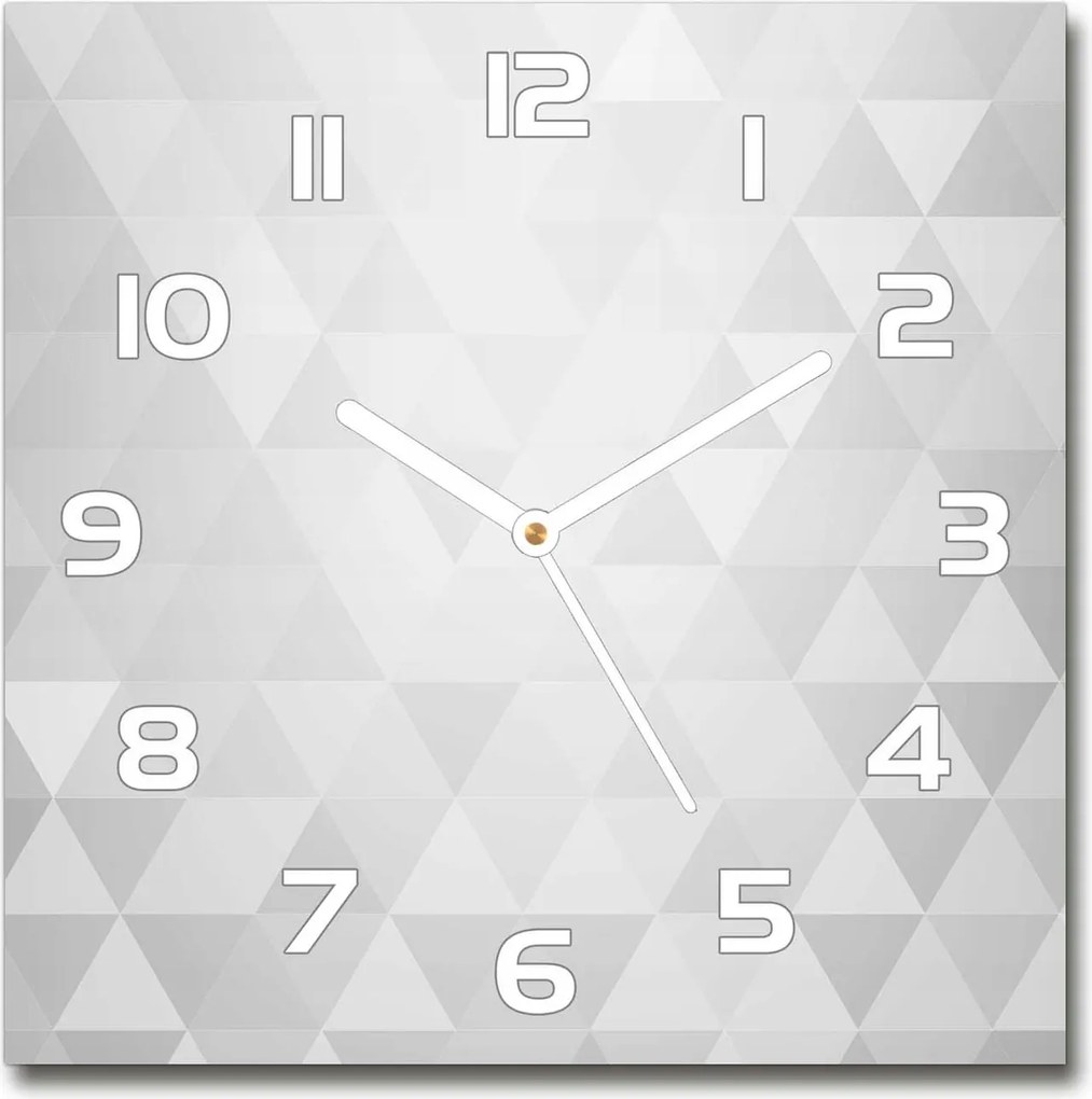 Négyzet alakú üveg falióra Absztrakt háttér 30x30 cm