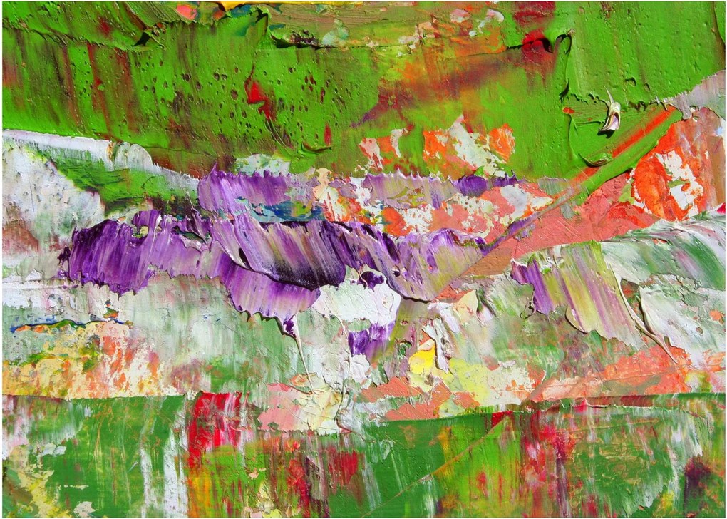 Absztrakció kép - festmény (üvegen) (70x50 cm)