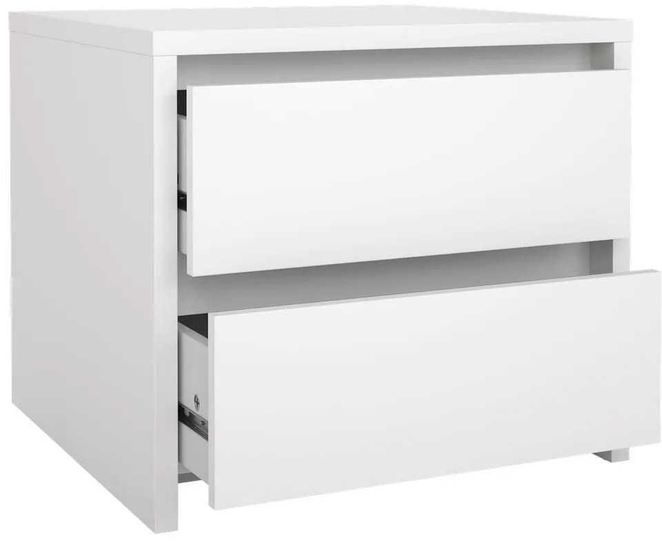 Fehér éjjeliszekrény Next – Tvilum
