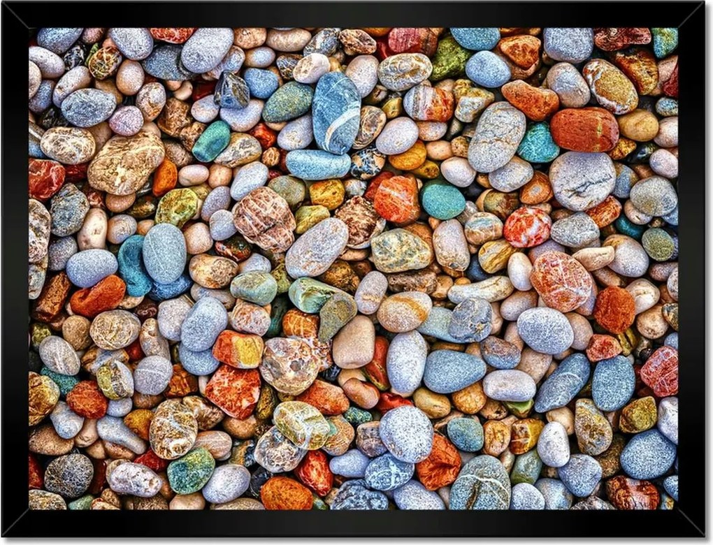 Poszterek keretben 40x30 Színes kavicsok