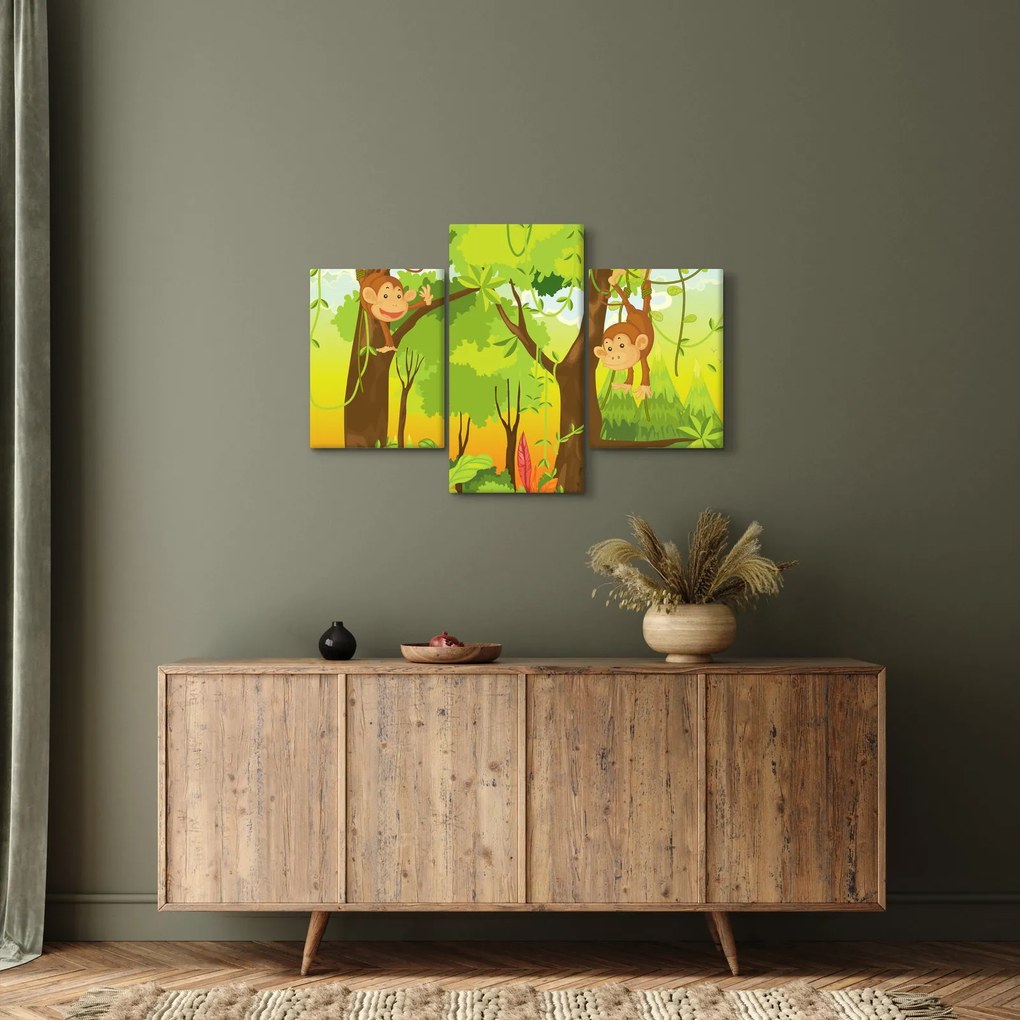 Kép - majmok (90x60 cm)