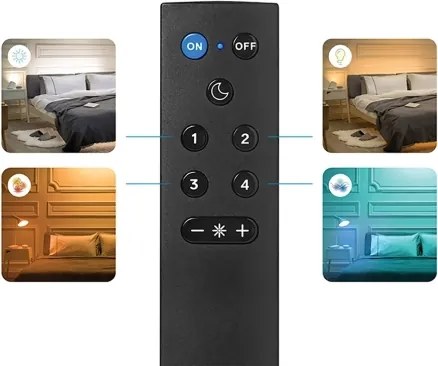 2 db-os készlet RGBW dimmelhető LED izzó A60 E27/9W/230V 2200–6500K Wi‑Fi + távirányító - WiZ