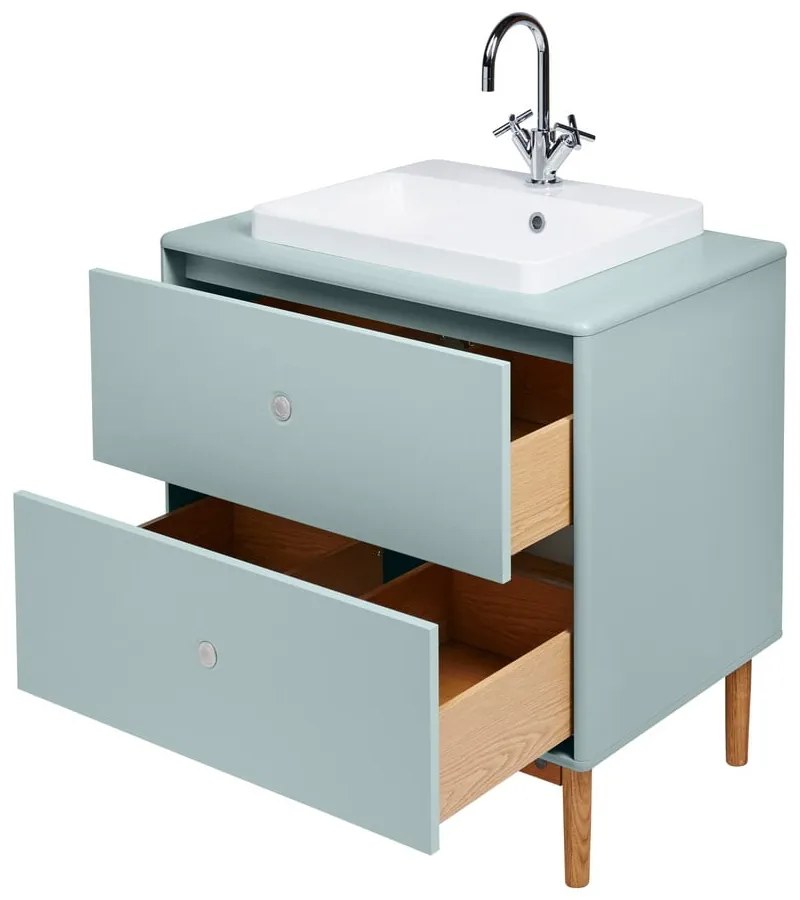 Color Bath világoszöld szekrény mosdókagylóval, csaptelep nélkül 80x62 cm - Tom Tailor for Tenzo