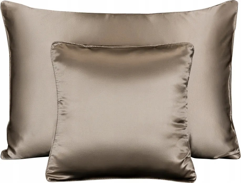 100% Selyem párnahuzat 40x60 párnahuzat Cafe Latte ágyneműhuzat