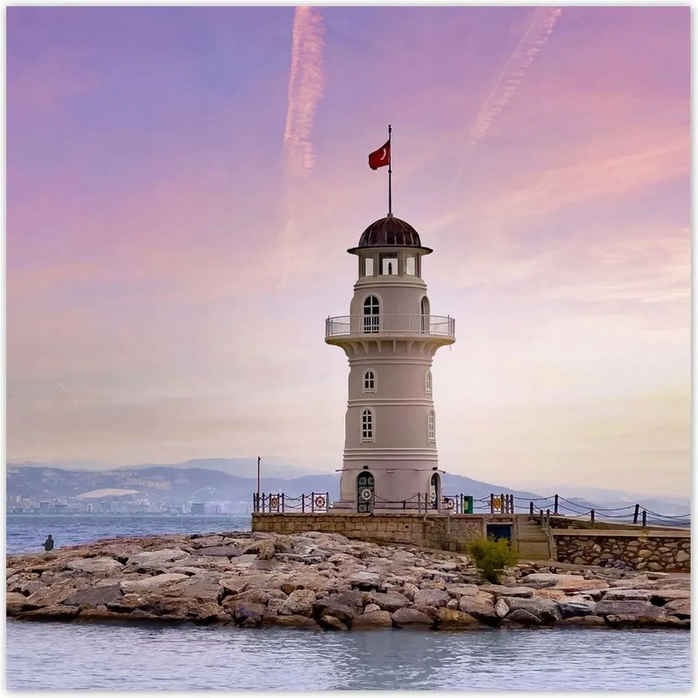 Poszterek 100x100 Festői világítótorony