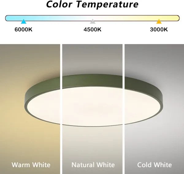 Brilagi - LED mennyezeti lámpatest POOL LED/60W/230V 3000/4000/6000K 60 cm zöld