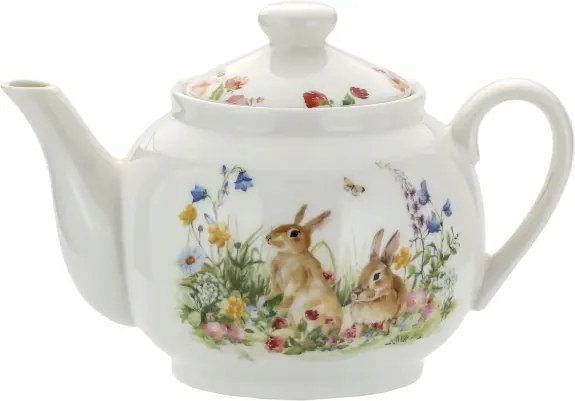 Porcelán teáskanna vízforraló húsvéti nyuszi porcelán 1l
