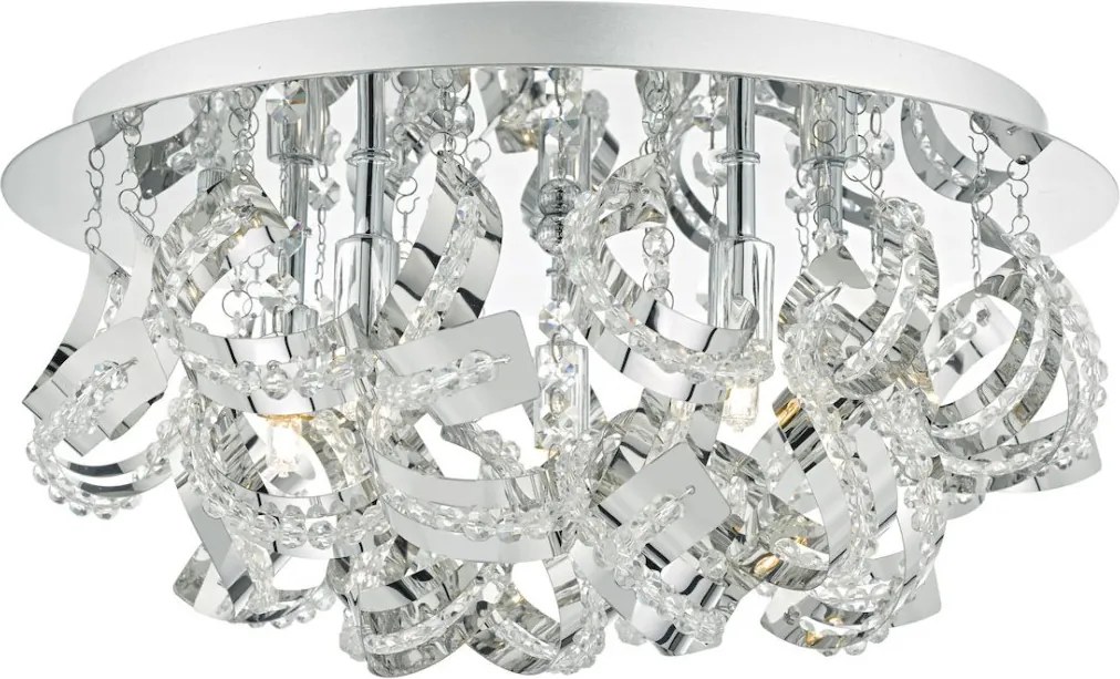 DAR LIGHTING MEZ5050 MEZEN Kristály Mennyezeti Lámpa Csiszolt Króm G9 IP20