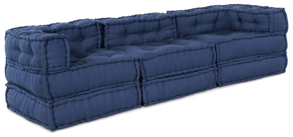 Moduláris Puffok 3 db Indigo Szövet