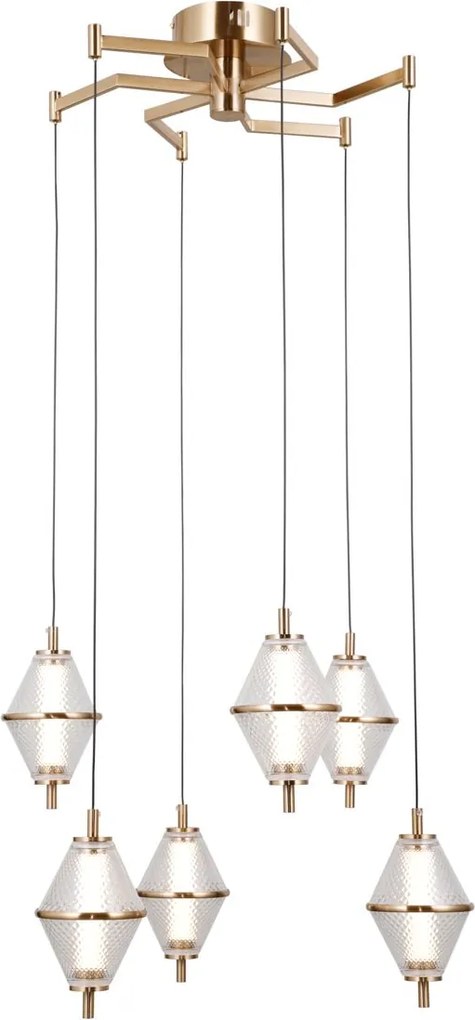 Italux modern függeszték fuente átlátszó arany itxpnd-34395-6-hbr