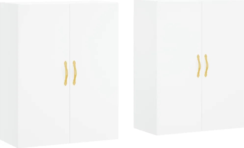 vidaXL 2 db fehér fali szekrény 69,5 x 34 x 90 cm