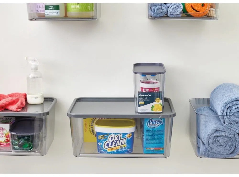 Újrahasznosított műanyag fali tárolódoboz iD Wallspace - iDesign