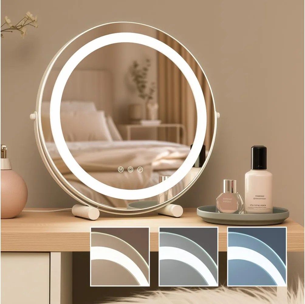 BRILAGI - LED fényerőszabályozható sminktükör CALIFORNIA LED/17W/230V átm. 42 cm fehér