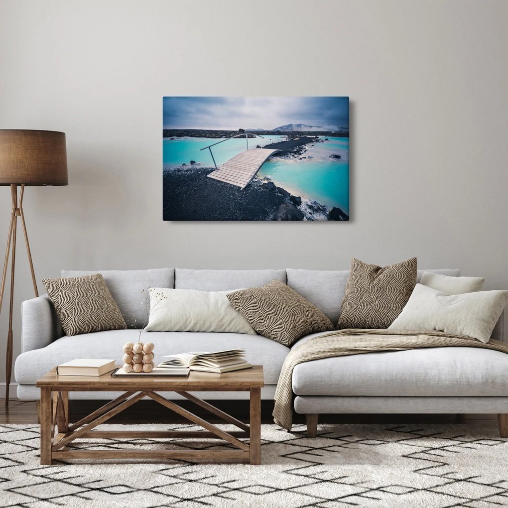 Egy fahíd képe (90x60 cm)