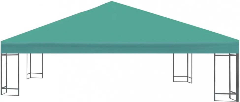 zöld pavilon tetőponyva 310 g/m², 3 x 3 m