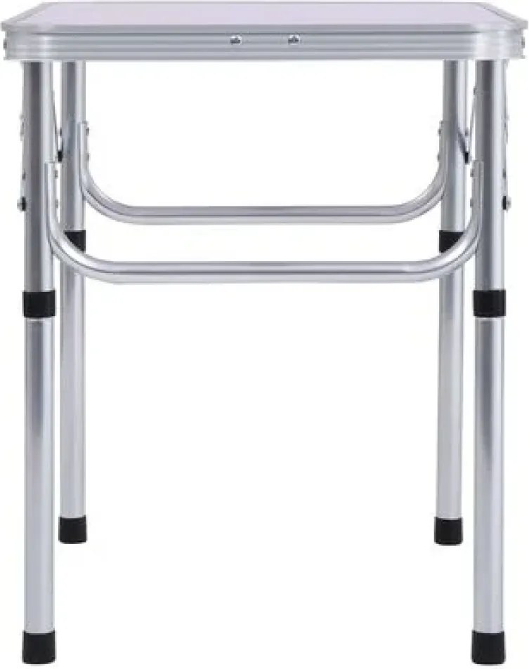 Összecsukható kempingasztal, 60 cm, alumínium/MDF, KEPI TYP 2