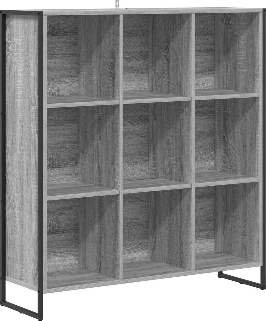 vidaXL Könyvespolc Szürke Sonoma 99.5 x 30 x 108.5 cm Faanyag