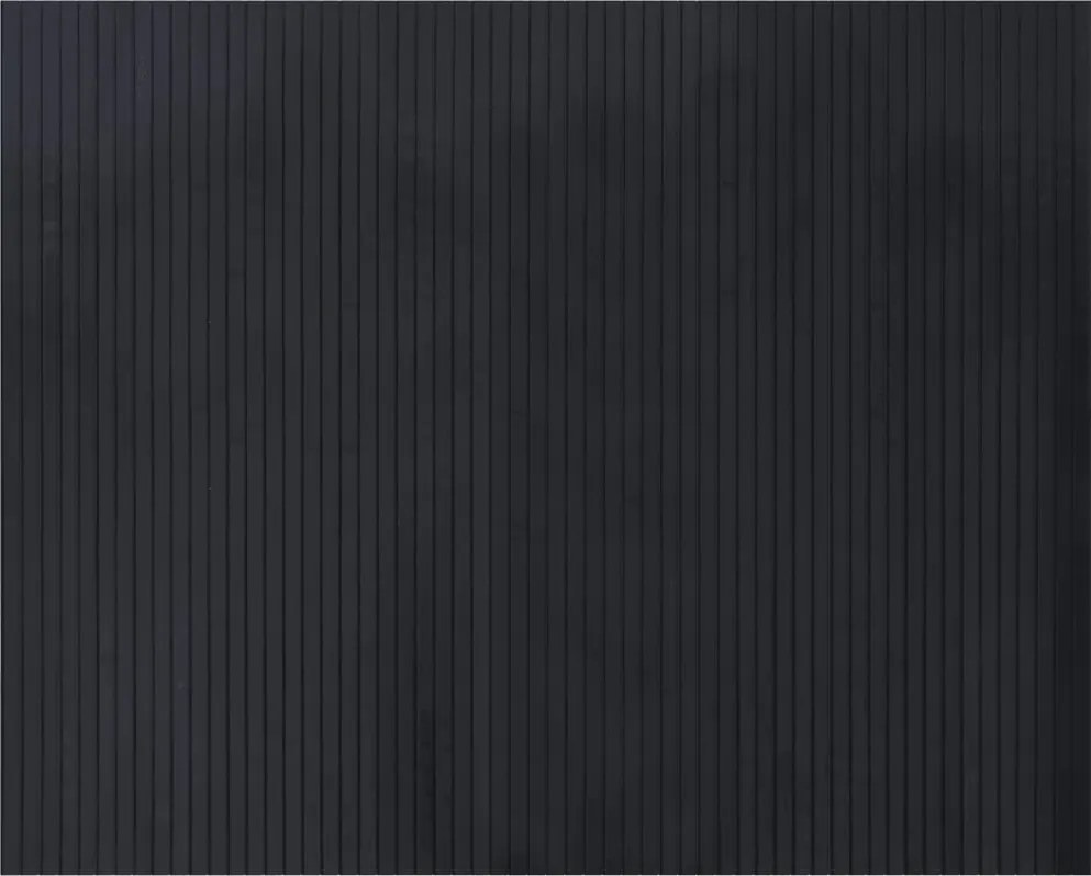 vidaXL négyszögletű fekete bambusz szőnyeg 80 x 100 cm