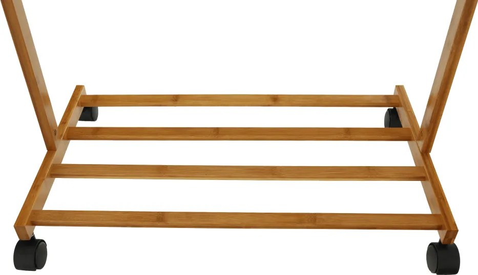 Kerekes akasztó, bambus, 60 cm széles, VIKIR TYP 1