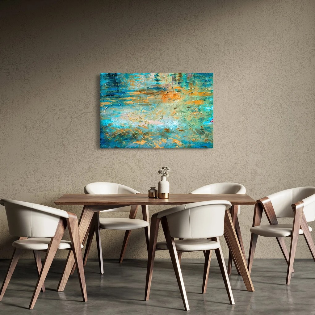 A kék absztrakció képe (90x60 cm)