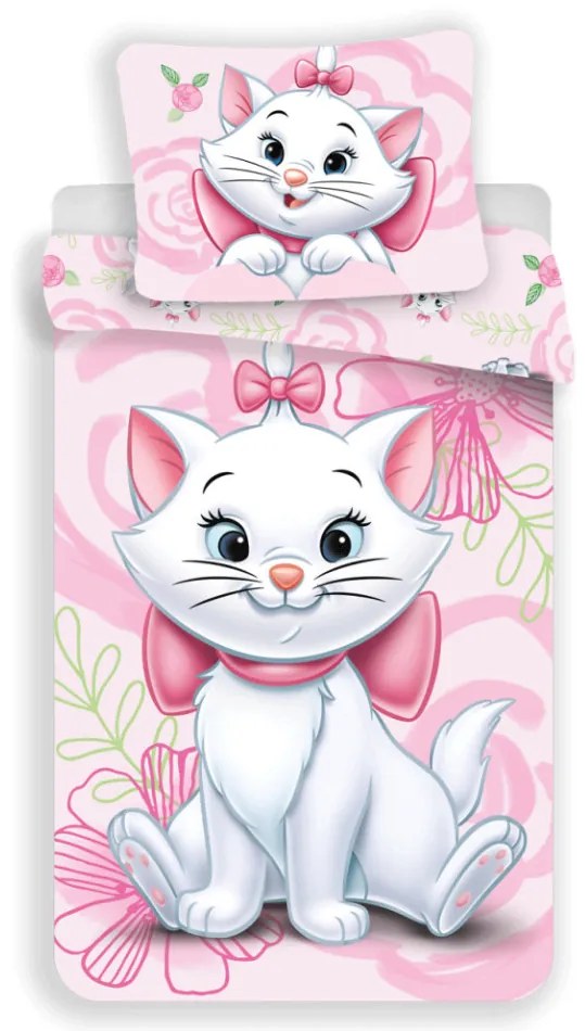 Disney Marie Rose ágyneműhuzat 140×200cm, 70×90 cm