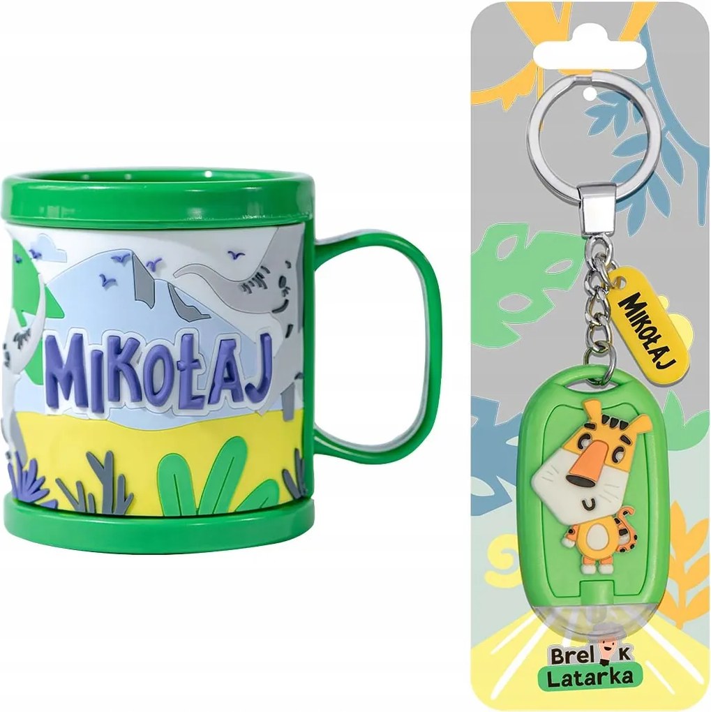 Gyereknapi Ajándék Műanyag Bögre Gyerekeknek Név Mikulás Kulcstartó 3D