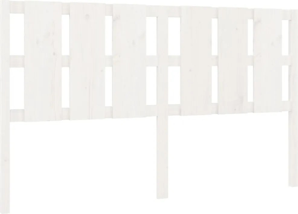 vidaXL fehér tömör fenyőfa ágyfejtámla 165,5 x 4 x 100 cm