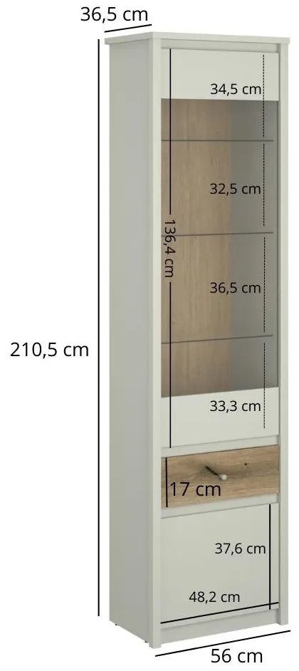 Vitrin Kodro 1 (kasmír + evoke tölgy) . 1116924