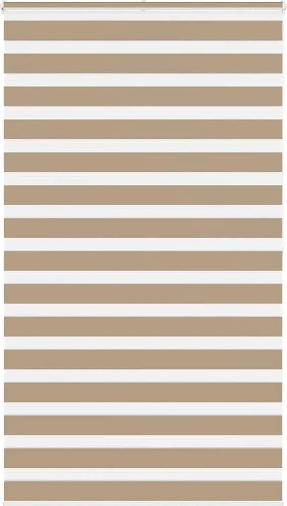 vidaXL zebrafüggönnyel homokbarna szövetszélesség 125,9 cm poliészter