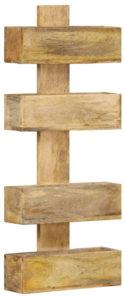 tömör mangófa fali újságtartó 30 x 11 x 72 cm