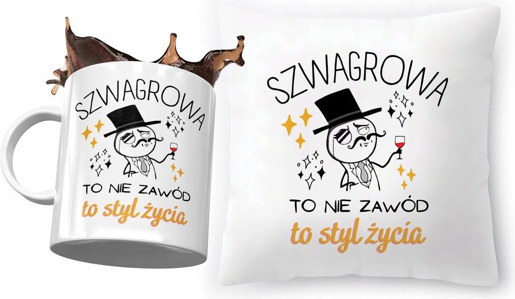 Sógornői párna bögre szett Ajándék fényképes nyomtatással