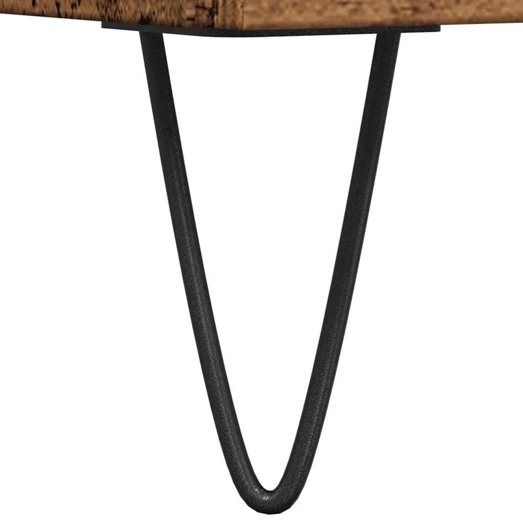 antik fa színű szerelt fa TV-szekrény 150 x 30 x 50 cm