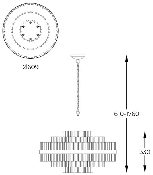 Zuma Line P0567-12A-2GAC - Csillár láncon CONSTANTINOPLE 12xG9/28W/230V arany