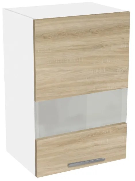 Salandra egyajtós üveges felső konyhaszekrény SC 40 Sonoma N