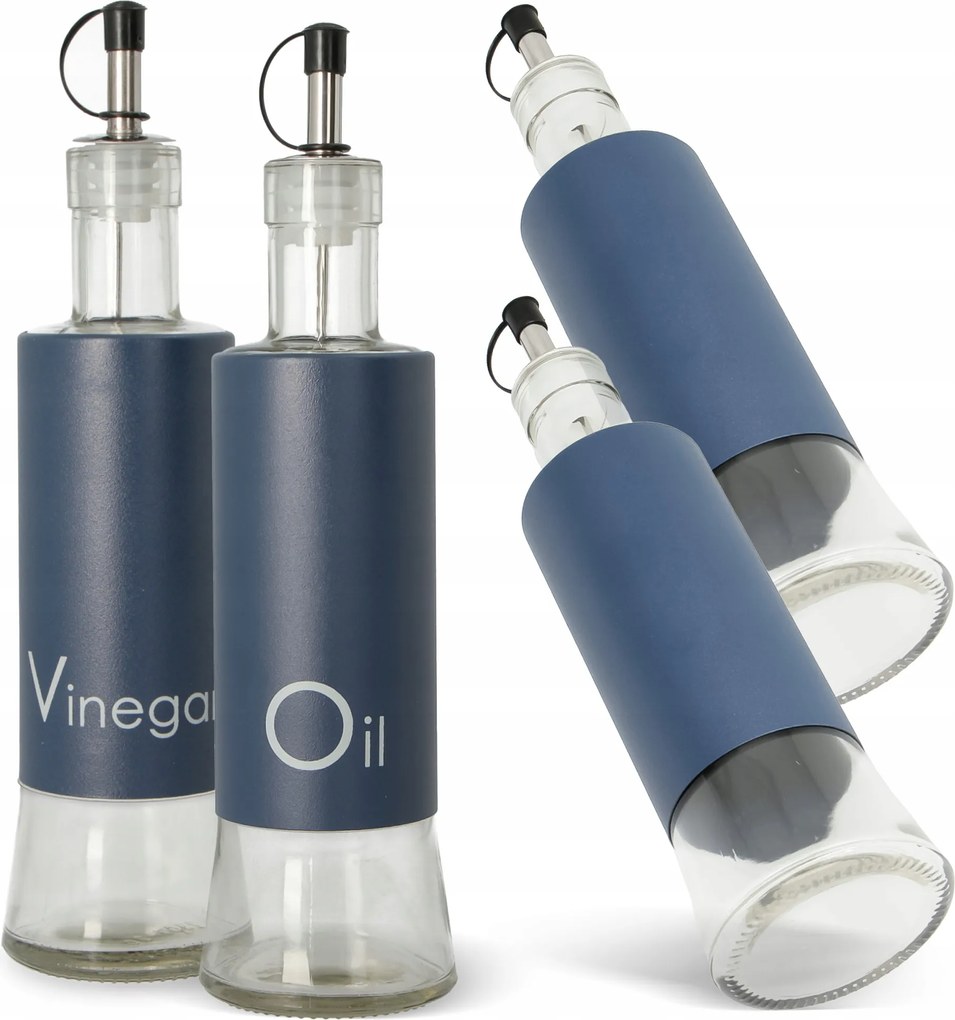 2x Olívaolaj Palack Olaj Tartály Ecet adagoló üveg Komplett N1