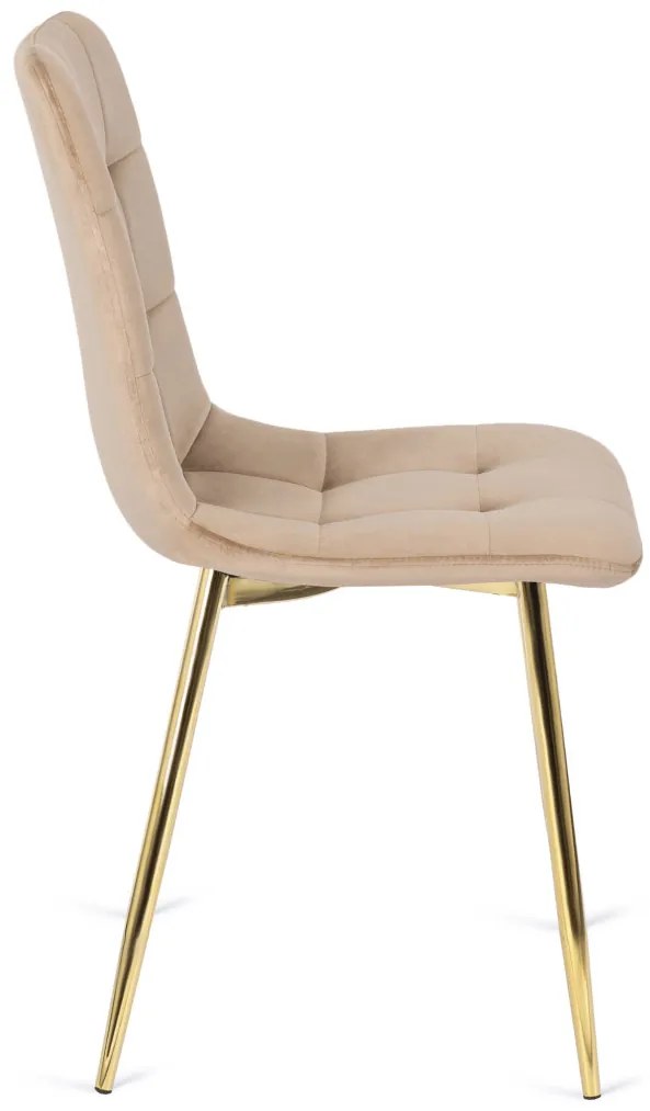 Krémszínű Bársony Étkezőszék YORK
