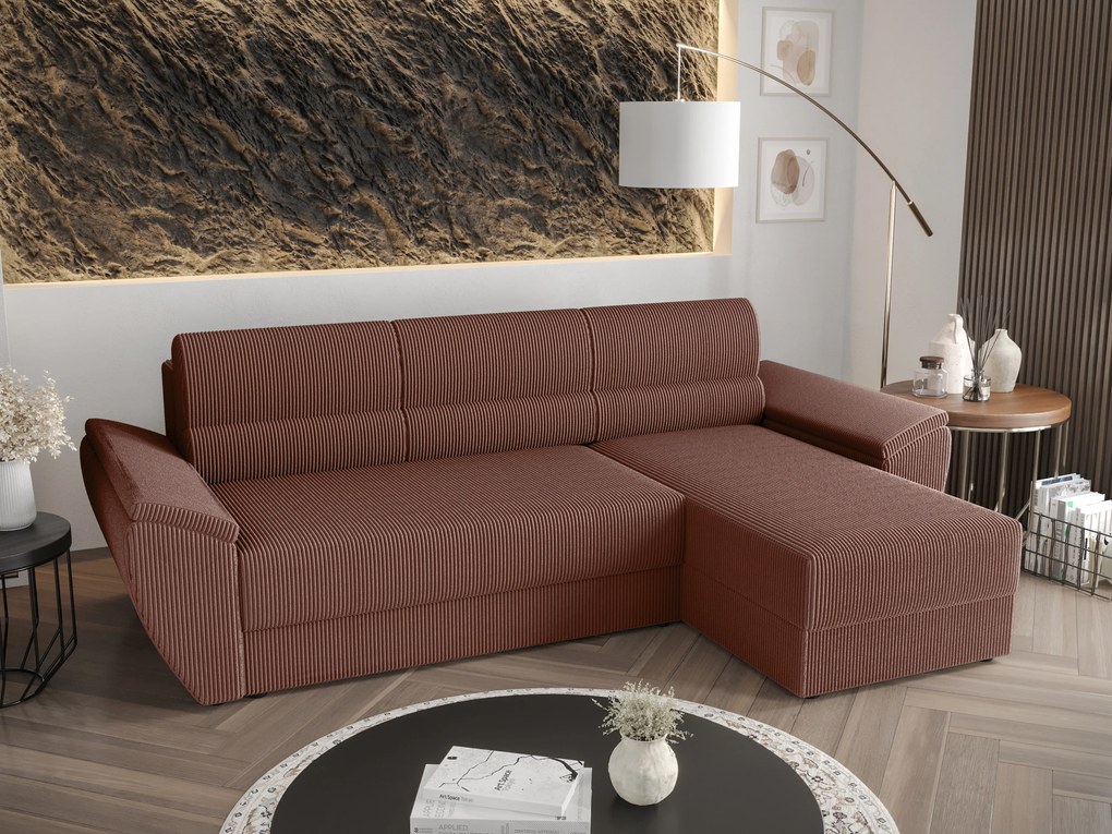 Sarok ülőgarnitúra Radiant L2 (barna) (J). 1057461