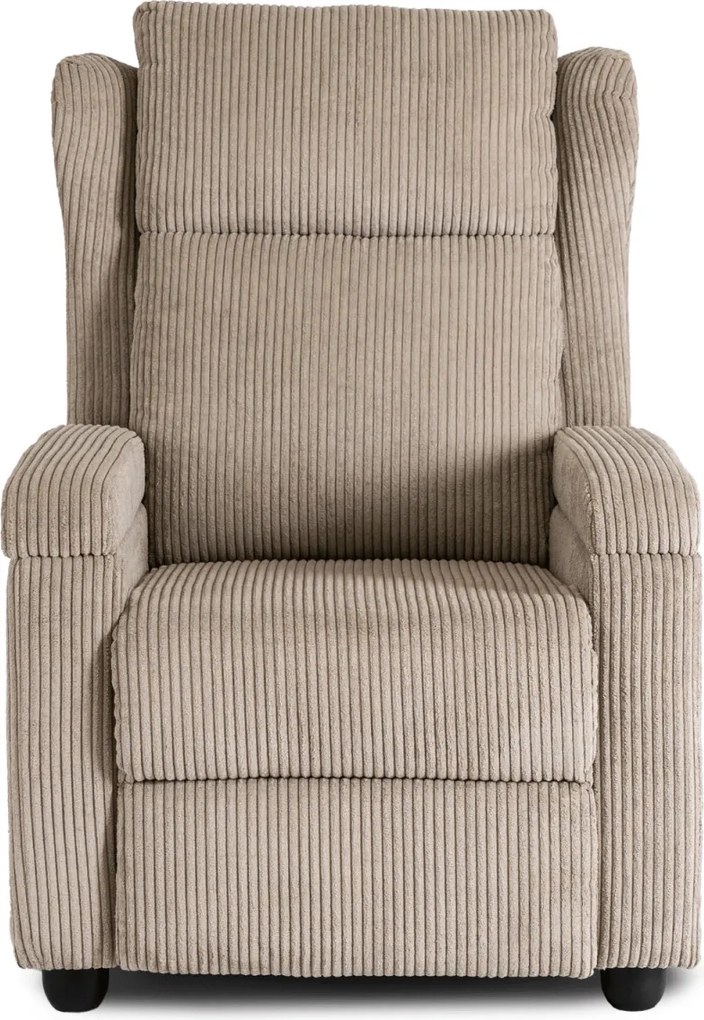 Dönthető fotel bézs kord kárpittal – SPENCER