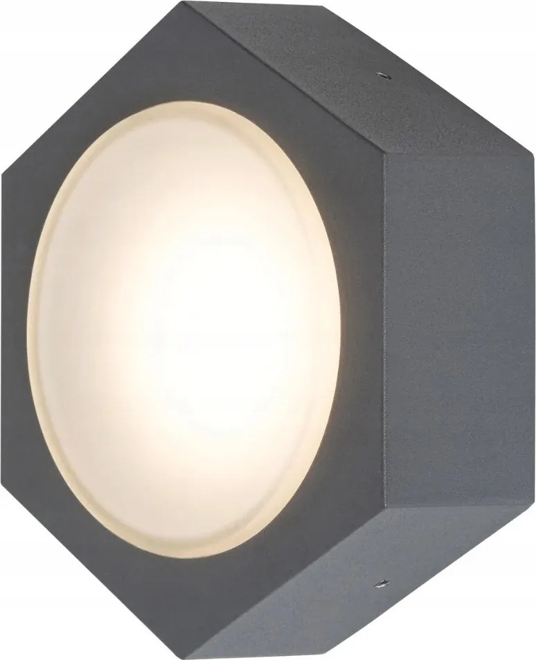 Kültéri hatszögletű Led fali lámpa 9W Avola antracit 7964 Rabalux